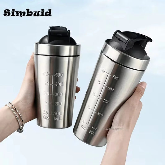 Stainless Steel Protein Shaker Bottle